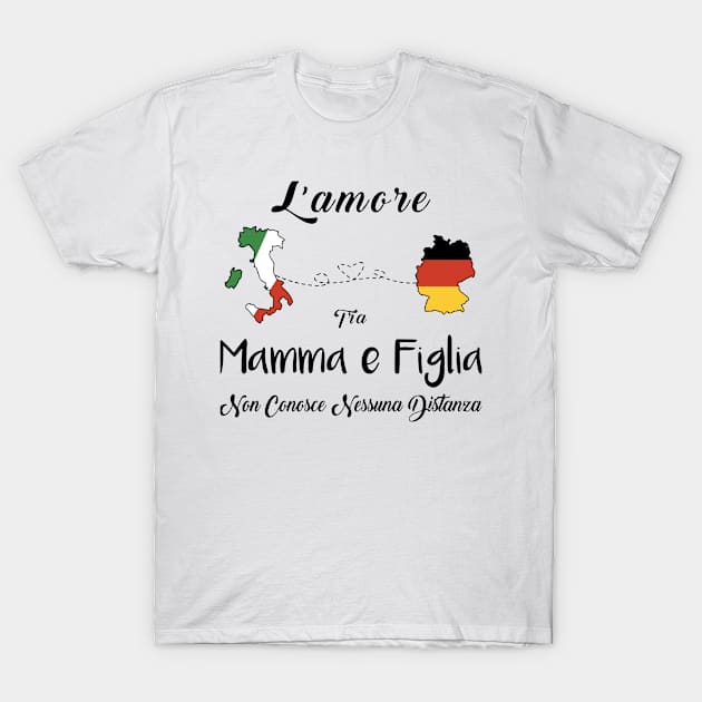 mamma e figlia italia T-Shirt by colum